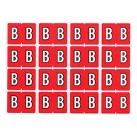 Pendaflex A-Z Red End Tab Filing Labels - B - 240 Pack-Compatible with DataFile L8701 series labels