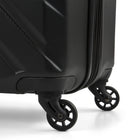 Swiss Mobility 3-Piece ABS Hardside Luggage Set - ABS - Black-Dimensions (without wheels) -Carry-on: 14.5 W x 19 H x 7.5 D in, Medium: 17 W x 23.2 H x 10.2 D in, Large: 19 W x 27.2 H x 12.2 D in