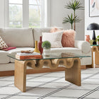Modway - Ondine Plateau en verre Table basse - Naturel-Plateau en verre trempé