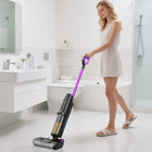 Redroad - W15 Aspirateur nettoyeur multi-surfaces tout-en-un sans fil-Nettoyage automatique en une seule touche. La brosse rotative se régénère automatiquement et les débris sont évacués dans le réservoir d'eau sale pour un entretien rapide et propre.
