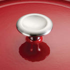 Tramontina - Faitout rond 6,5 pintes en fonte émaillée Série 1000 avec couvercle - Rouge dégradé-Surface de cuisson sûre et non réactive : intérieur en porcelaine émaillée blanc cassé, exempt de PTFE et de PFOA, offrant une surface antiadhésive facile à nettoyer et sûre pour tous les types de cuisson