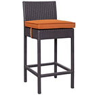 Modway - Convene 4 pièces Terrasse extérieure Coffret de pub - Espresso Orange-Cadre en aluminium revêtu de poudre