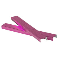 JAM Paper Standard Size Colourful Staples - Fuchsia Pink - 5000 Pack-Colour: Pink | Universal fit staples are packed in full strip