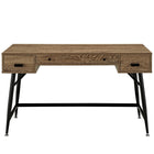 Modway Surplus 52" Office Desk - Walnut-Elongated center drawer