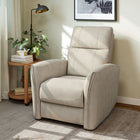 HOMCOM Power Recliner with USB Ports - Beige-Low-noise motor ensures peaceful reclining  