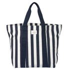 Gry Mattr - Sac fourre-tout d’été rayé - bleu marine-Toile de coton