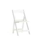 Flash Furniture HERCULES Series Resin Folding Chair with Vinyl Padded Seat - White-1000 lb. Weight Capacity