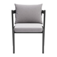 Zuo Horizon Dining Chair - Grey - Set of 2-Removable and washable cushion cover