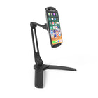 Kanto Universal Phone & Tablet Stand - Dual Arm - Black-Includes 2 brackets for wall or under shelf attachment