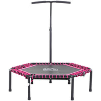 Soozier 48" Foldable Rebounder Fitness Trampoline-A strong steel frame and galvanized spring are built to withstand years of bouncing