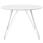 Modway Satellite Circular Dining Table - White-MDF White Laminate Top