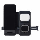 UAG - Chargeur de Voyage 3 en 1, Noir/Gris-Compatible MagSafe – assure une charge efficace et optimale de vos appareils
