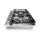 Fotile - Plaque de cuisson à gaz en acier inoxydable Tri-Ring Series - 36 po-Facile à nettoyer