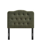 Modway Annabel Premium Linen Blend Twin Headboard - Sage-Assembly Required