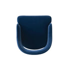 Manhattan Comfort - Fauteuil de salle à manger moderne glamour Carrington 53,1 cm en velours bleu nuit-22,4 po L x 23 po l x 33,1 po H