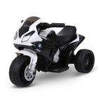 Aosom 6V Kids Motorcycle with Headlights - Black-BMW licensed electric ride-on motorcycle with a realistic appearance for children 18-36 months old 