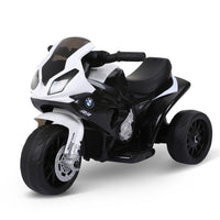 Aosom 6V Kids Motorcycle with Headlights - Black-BMW licensed electric ride-on motorcycle with a realistic appearance for children 18-36 months old 