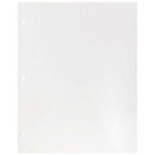JAM Paper Laminated Glossy 3 Hole Punch Two-Pocket School Folders - White - 6 Pack-Size: 9.25 x 11.5 inches l Easily fits 8.5" x 11" documents