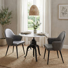 Zuo Silloth Dining Chair - Grey-Chair Weight Capacity: Supports up to 250 lb