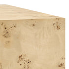 Modway - Cosmos 16 po Carré Table d’appoint en bois de burle - Burl naturel-7