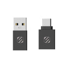 Scosche Strikeline Adapter Kit - USB-C to USB-A - Type-C Converter - Black-Fast Charging Speeds: Whether you need to plug your USB-C charger cable into a standard USB-A charger port for your iPhone 15 or use a USB-A to USB-C adapter to transfer photos to your laptop, the Scosche Adapter Kit delivers fast and reliable charging and data transfer speeds