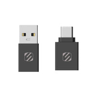 Scosche Strikeline Adapter Kit - USB-C to USB-A - Type-C Converter - Black-Fast Charging Speeds: Whether you need to plug your USB-C charger cable into a standard USB-A charger port for your iPhone 15 or use a USB-A to USB-C adapter to transfer photos to your laptop, the Scosche Adapter Kit delivers fast and reliable charging and data transfer speeds