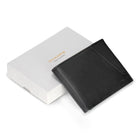 Champs Iconic Leather Bi-Fold Wallet - Black/Black-2 slot pockets