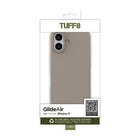 TUFF8 GlideAir Rugged Case for iPhone 17 - Stone-Microfiber Texture Interior:Lined with ultra-fine microfiber fabric, the interior provides soft, scratch-resistant protection