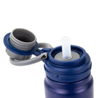 General Supply Goods + Co Stainless Steel Water Bottle with Dual lids - 730 ml - Navy-Comes with two interchangable lids 