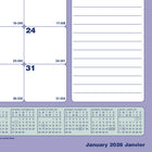Blueline - 2026 Calendrier mensuel - 11 po x 8-1/2 po - Bilingue-Calendrier annuel au bas de chaque page 