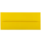 JAM Paper #10 Business Envelopes, 4 1/8 x 9.5, Brite Hue Yellow Recycled, 1000 Pack (15859B)-Yellow