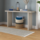 Hudson&Canal Soren 55"W Console Table - Alder White-Finished in wood-look alder white