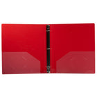 JAM Paper Plastic 1" 3-Ring Binder - Red-Quantity: Sold Individually | Made to be long lasting and resist tearing or bending, easy to clean.