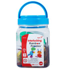 edxeducation - Mini pot de galets arc-en-ciel entrelacés - Ensemble de 72-Comprend un guide d'activités pour des idées d'apprentissage et 12 adorables modèles sont gratuits en ligne