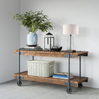Hudson&Canal - Lampe de table Dax 70 cm de haut avec abat-jour en tissu - Verre grainé/Bronze noirci/Blanc-Associé à un abat-jour en tissu tambour blanc