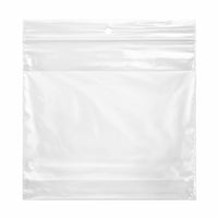 KL Rubber - Sac refermable en polyéthylène avec bloc d’identification blanc et trou de suspension - 2 Mil - 6 x 6 po - paquet de 1000-Lèvre décalée avec fermeture refermable durable pour une ouverture facile et une fermeture sécurisée