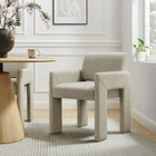 Modway Daven Fabric Upholstered Dining Chair - Linen-High-Density Foam Cushion