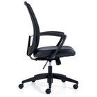 Offices to Go - Fauteuil à basculement synchronisé à dossier haut Adapt avec accoudoirs en boucle à hauteur fixe - Noir-Augmentez ou réduisez la tension selon le poids de votre corps pour basculer confortablement sans pousser fortement, réduisant la fatigue musculaire