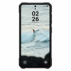 UAG Pathfinder Rugged Cell Phone Case Clear with Magnets for Galaxy S26 - Ash/Black-Elevated Co-Molded Design
