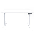 Ezywork -  Bureau debout réglable en hauteur électrique 60" - Cadre blanc / Dessus de table blanc-Capacité de poids : 154 lb