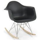 Nicer Furniture - fauteuil à bascule en plastique moulé style Eiffel - noir-Siège moulé en plastique robuste de haute qualité avec une finition mate