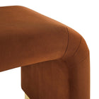 Modway - Koda Performance Velvet Tabouret en cascade - Rouille en laiton-9