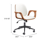 Zuo Ali Office Chair - White-8