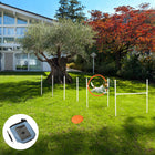 PawHut Dog Agility Training Obstacle Course 5-Piece Set-Hurdle and jump ring are height adjustable 
