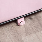 PawHut 49.2" Large Portable Exercise Pet Playpen with Carry Bag - Pink-Bottom guards covered in water-resistant oxford fabric protect your flooring from unintentional messes