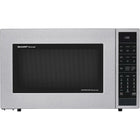 Sharp - ondes à convection de 1,5 pi³, 900 W, en acier inoxydable - noir-Four à micro-ondes à convection Sharp de 1,5 pi³ et 900 watts
