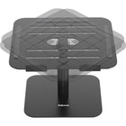 Fellowes Alumia Desk Based Laptop Stand - Black-Open design increases air circulation to keep your laptop cool and non-slip pads keep laptop firmly in place