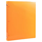 JAM Paper Plastic 0.5" 3-Ring Binder - Orange-This document holder is a staple for all of your projects, assignments, memos, school work, and any other important documents that need to be kept safe.