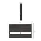 Nexera Panel Headboard - Queen Size - Bark Grey-6