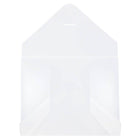 JAM Paper Plastic Portfolio with Tuck Flap Closure Letter - 9 1/2 x 11 7/8 x 1/4 - Clear Frost-Size: Letter (9.5" x 11.875" x 0.25")